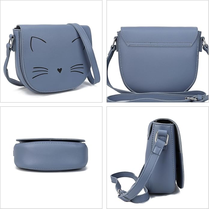 Gladdon Crossbody Bags for Teen Girls Small Fashion Preteen Purses Cat Birthday Gift for Girl