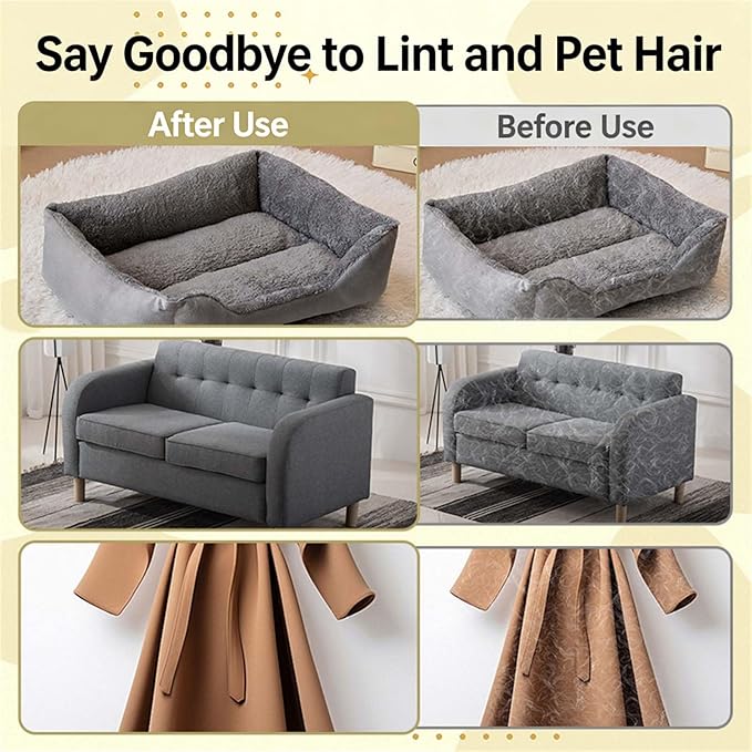 Dog Deshedding Glove for Small to Large Breeds Efficient Hair Removal Tool Furs Remove Grooming Gloves for Carpet Sofa Pet