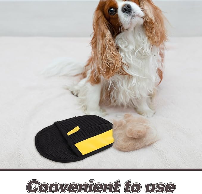 4PCS Electrostatic Cat & Dog Hair Remover Glove - Washable Pet Hair Grooming Gloves for Easy Collecting - Anti-Static Pet Deshedding Brush Mitt for Furniture Clothes Car Cleaning