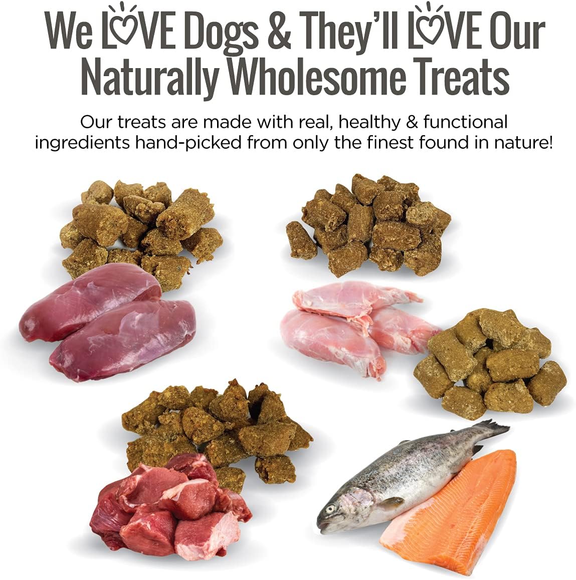 Smart Cookie All Natural Soft Dog Treats - 4 Flavor Variety Pack (5oz Each) - Healthy Dog Treats for Dogs & Puppies with Allergies, Sensitive Stomachs - Chewy, Grain Free, Made in USA