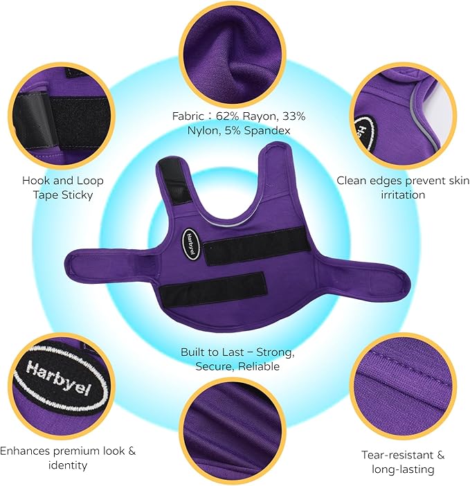 Dog Anxiety Vest - Skin-Friendly Calming Shirt for Thunder, Fireworks, Vet Visits & Separation Anxiety – No Medicine or Training Needed – Suitable for Small, Medium, and Large Dogs