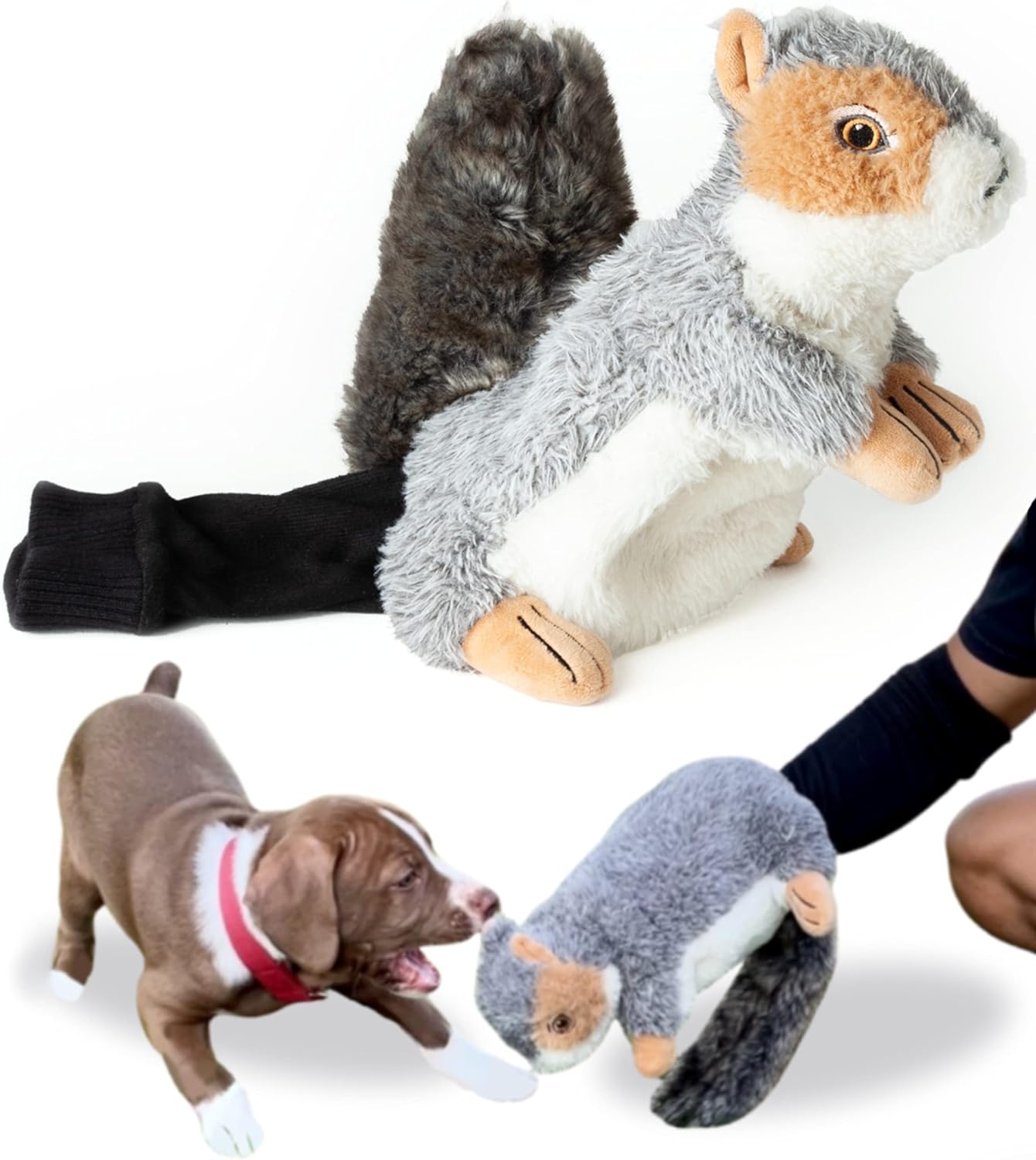 Milunova Pupr Pals Dog & Cat Toy Puppet with Tough Padding for Safe Interactive Play, Protection to Stop Puppy Kitten Biting Hands; for Boredom-Busting Training and Exercise