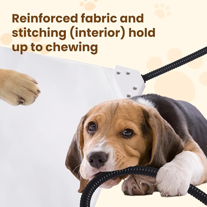 Bearhug Heated Cat Bed, Dog Heating Pad 28"×18"[Two Replaceable Cover] Adjustable Temperature Pet Heating Pad with Steel-Wrapped Cord, Waterproof and Chew-Resistant for Cats Puppies Medium Animals