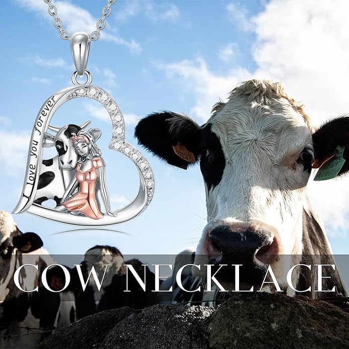 Horse/Bunny/Dog/Cat Necklace 925 Sterling Silver Women with Animal Pendant Necklace Jewelry Gifts for Women Animal Lovers