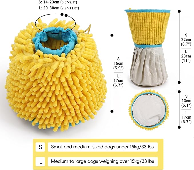 Dog Paw Cleaning Cup Portable Dog Paw Washer with Towel, Leak-Proof Pet Foot Cleaning Bag, 2 In 1 Dog Foot Cleaner with Super Absorbent Cloth, Foldable & Washable, Travel Paw Washer for Dogs & Cats, L