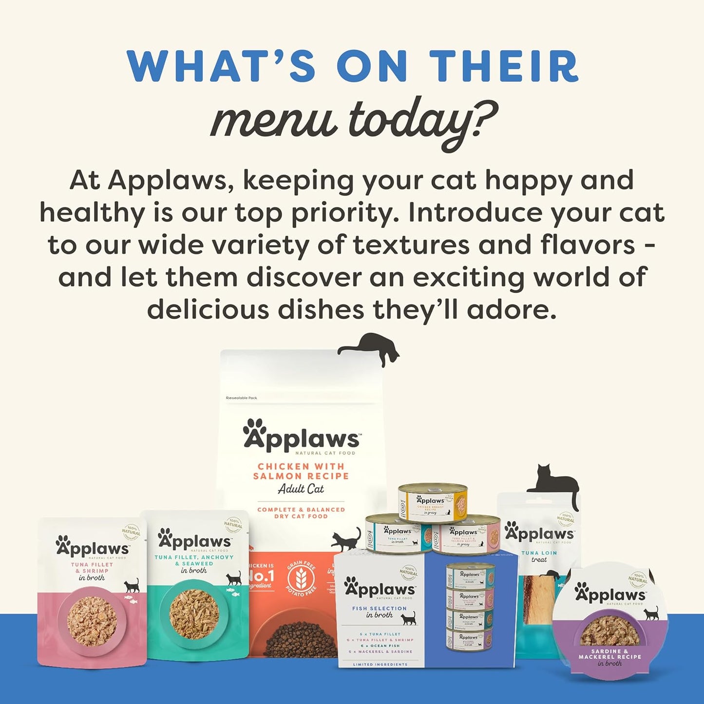 Applaws Natural Wet Cat Food, 24 Count, Limited Ingredient Canned Wet Cat Food, Tuna Fillet with Shrimp in Broth, 5.5oz Cans