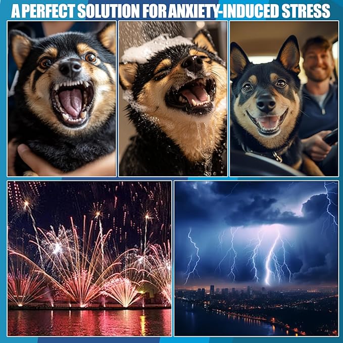 Dog Anxiety Vest Comfort Relief Shirt, Dog Anxiety Calming Vest Wrap for Thunderstorm, Travel, Fireworks, Vet Visits, Separation Anxiety Relief for Dogs