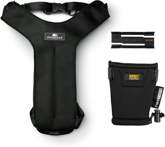 Clickit Sport Plus - Crash-Tested and Safety Certified Car Seat Belt Harness for Dogs (Large, Jet Black)