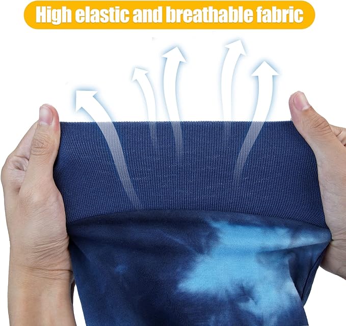 Dog Onesie Suit for Medium Large Dogs Recovery Suit for Tie Dye Pajamasfor Abdominal Wounds, Shedding, Prevent Licking L Blue2