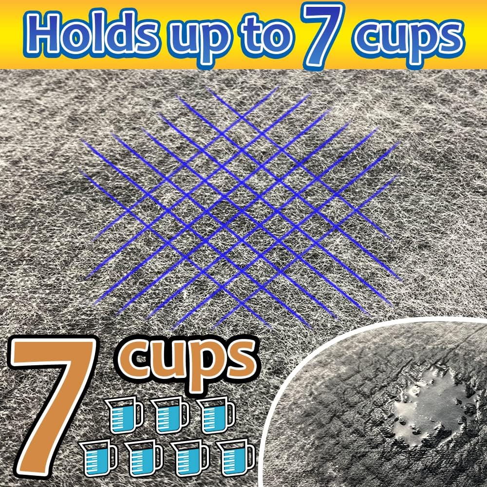 60 Count Charcoal Pee Pads for Dogs, 28"x34" Activated Charcoal Dog Pee Pads, Odorless Potty Pads, XL Disposable Puppy Pads Pet Training Pads