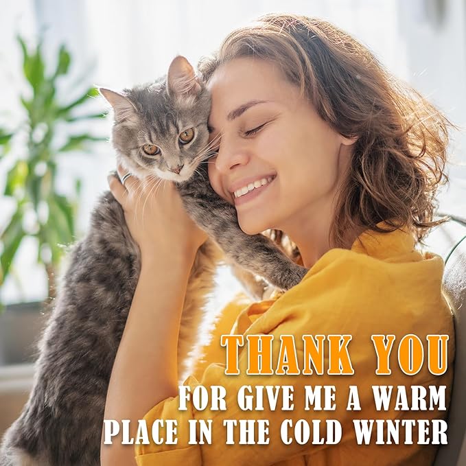 Kiroto Pet Heating Pad, Outdoor Heating Pad for Cats, Cat Heating Pad for Cat House Outside, Waterproof Cat Warming Pad for Feral Cats, Safe Electric Heat Pad, Heated Outdoor Cat Bed, 27"x16"