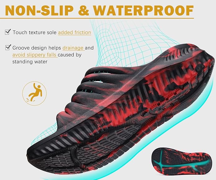 KuaiLu Womens Recovery Sandals With Comfortable Plantar Fasciitis Support,Ladies Orthotic Open Toe Sport Slides Thick Cushion Reduces Stress on Feet,Joints & Back Post-Exercise