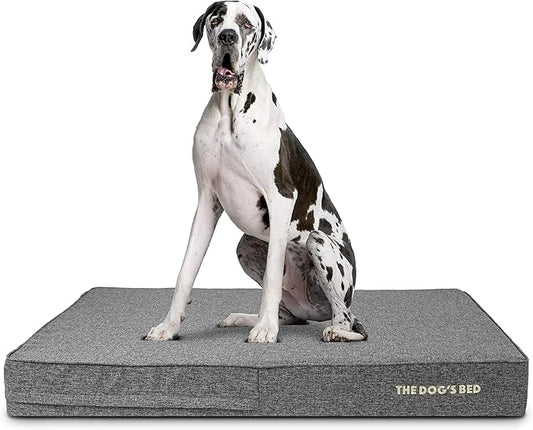 The Dog’s Bed Orthopedic Memory Foam Dog Bed Mattress, Linen Fabric, Grey Linen, XXL, 6-Inch