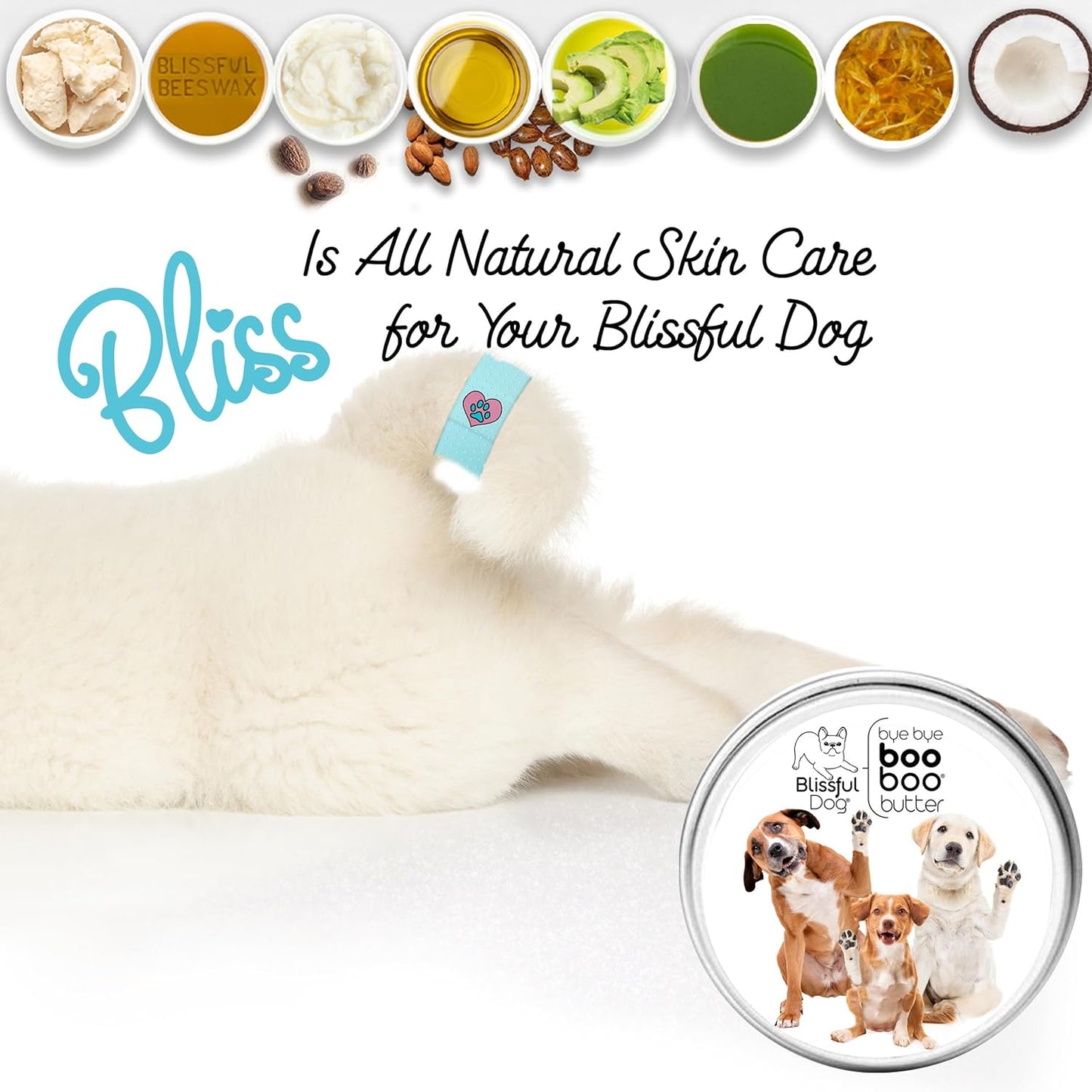 3 Cute Puppies Boo Boo Butter, 4 oz