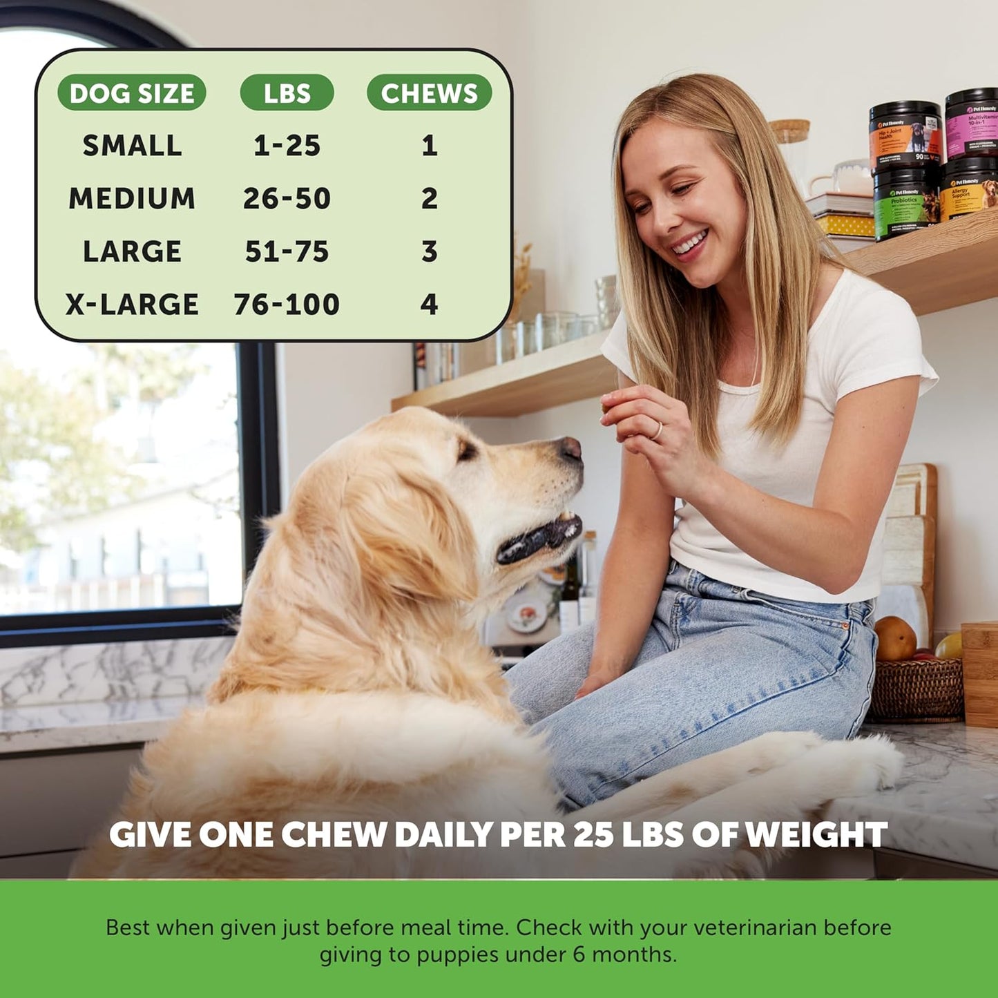Pet Honesty Probiotics for Dogs for Occasional Diarrhea & Bowel Support, Digestive Enzymes with Prebiotics for Gut Health for Dogs, Immunity Health & Itch Relief (Pumpkin 90 ct)