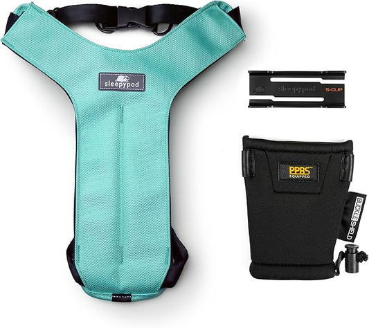 Clickit Sport Plus - Crash-Tested and Safety Certified Car Seat Belt Harness for Dogs (Medium, Robin Egg Blue)