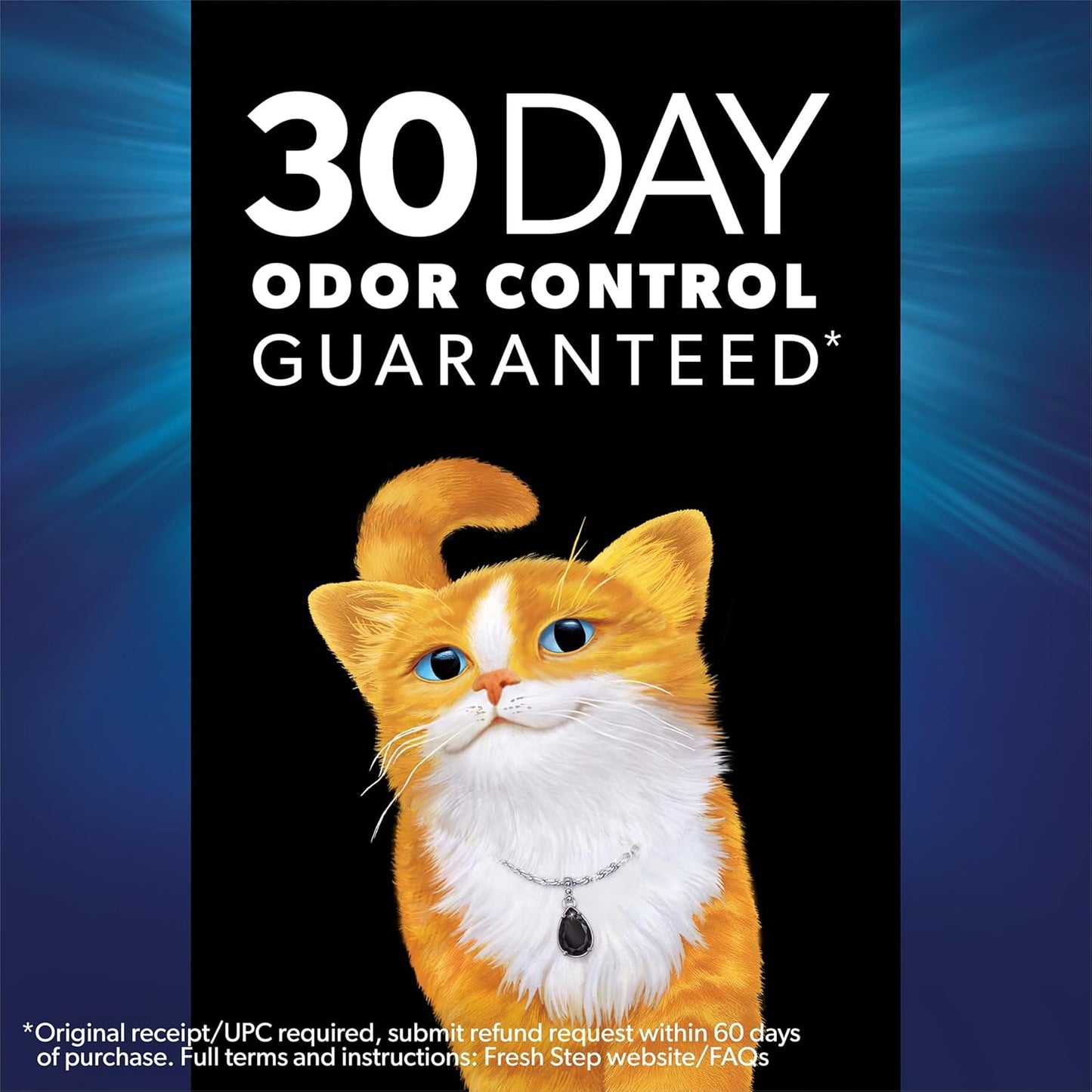 Fresh Step Clumping Cat Litter, Heavy Duty Advanced, Long Lasting 30-Day Odor Control with Odor Eliminating Carbon, 17.5 lb