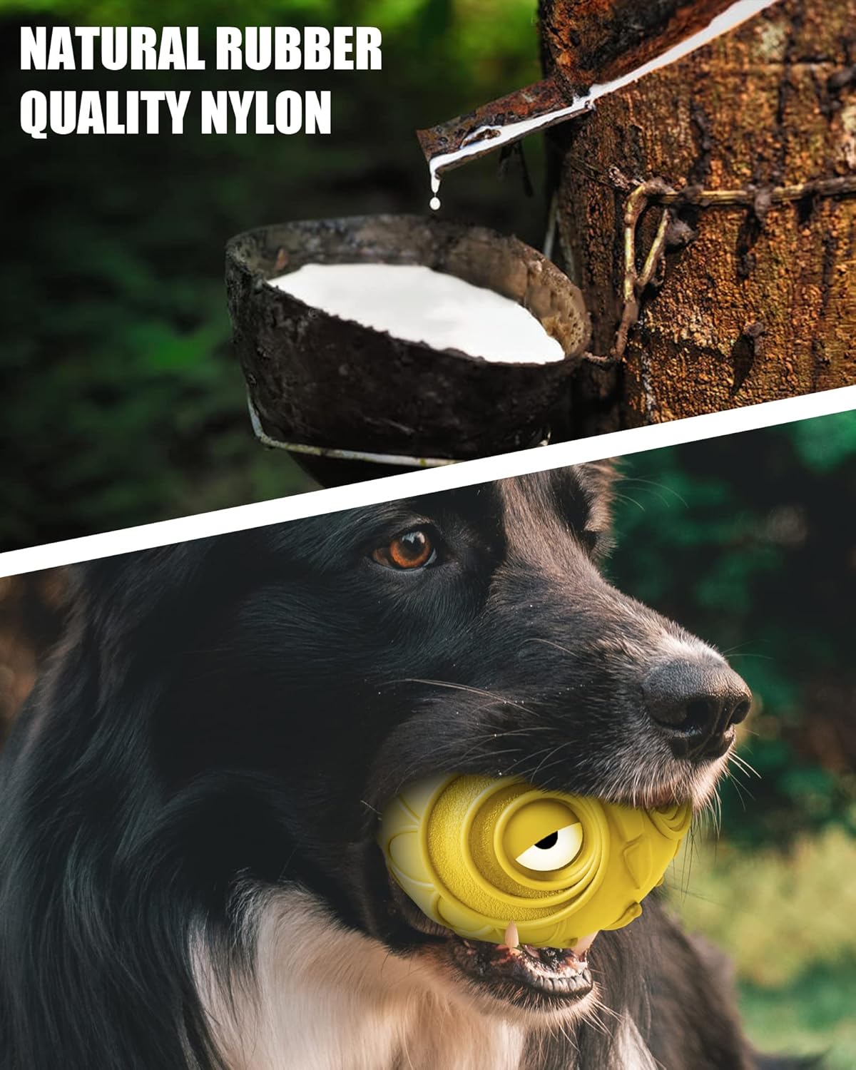 Giggle Ball for Dogs Owl Toys for Puppy Interactive Dog Toy Medium Large Dogs Natural Rubber Cute Hoot Fun Gift for Dog (Yellow Owl)