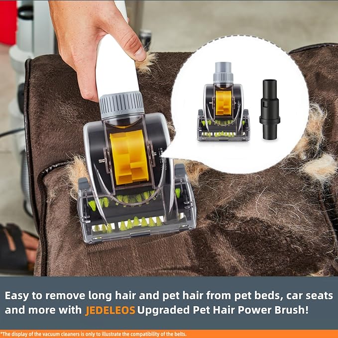 Upgraded Pet Hair Power Brush Attachment for Shark Navigator NV350 NV351 NV352 NV356 NV356E NV357 NV360 NV370 NV22 NV42 UV420 UV410 UV440 Lift-Away Upright Vacuum Replace Part 119FFJ