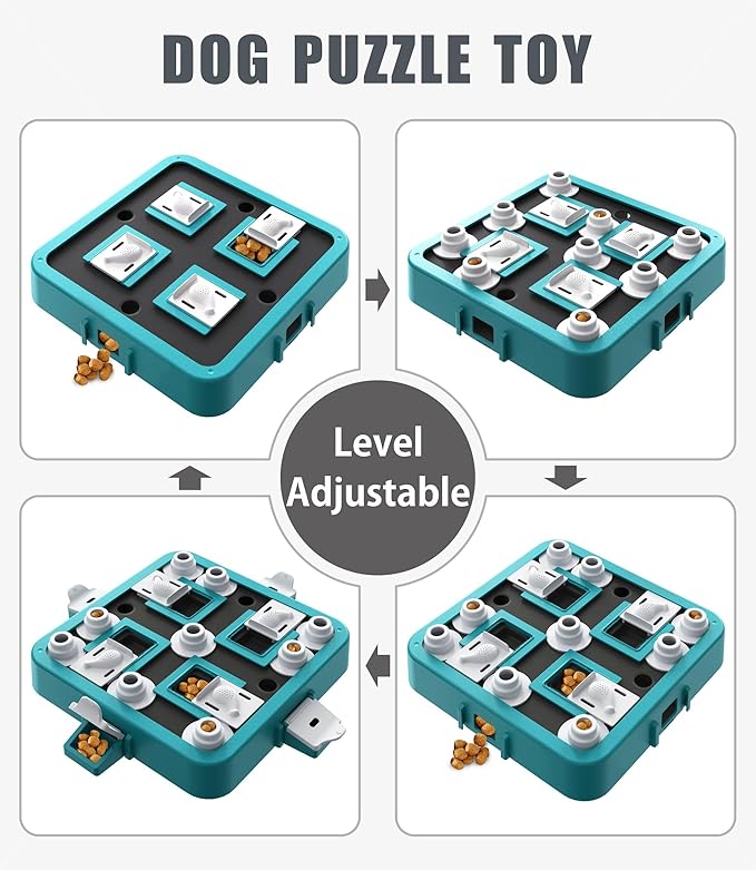 Dog Puzzle Toy, Food Treat Feeder, Mental Stimulation (Green)