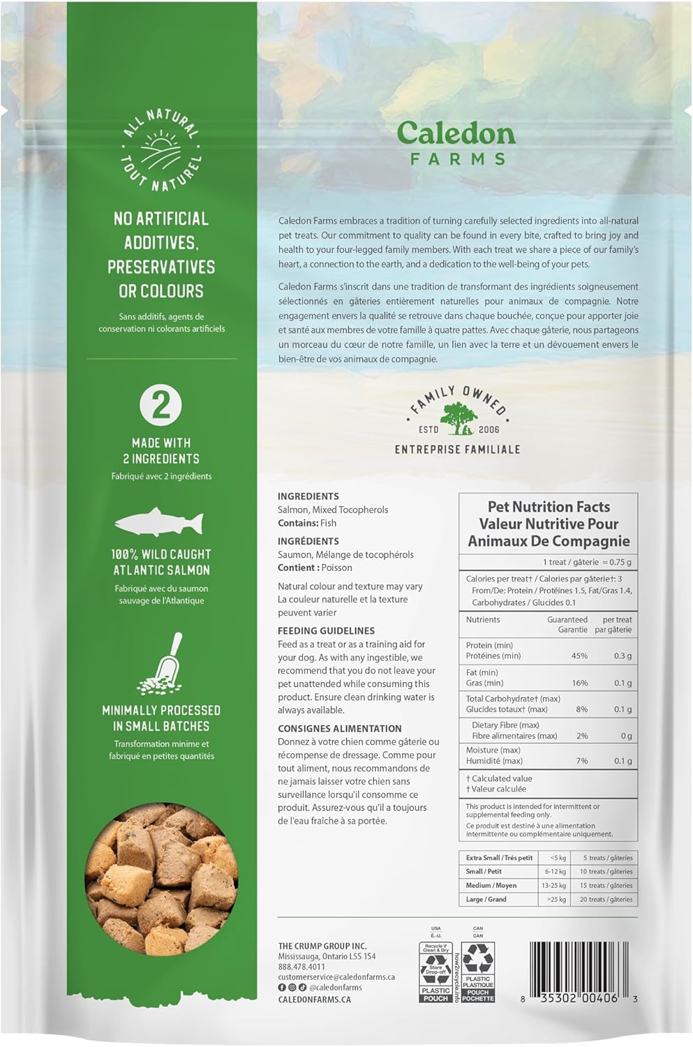 Caledon Farms Freeze Dried Bites - Salmon 90G/3.2OZ