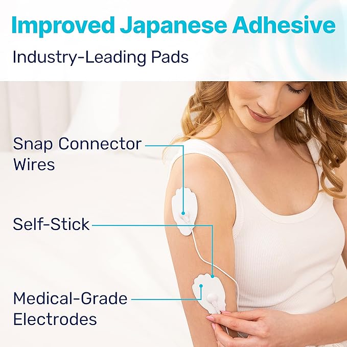 MEDVICE Dual Channel Rechargeable Tens Unit Muscle Stimulator - 2nd Gen 16 Modes & 8 Upgraded Pads for Natural Pain Relief & Management - FDA Cleared Electric Pulse Impulse Mini Massager Machine