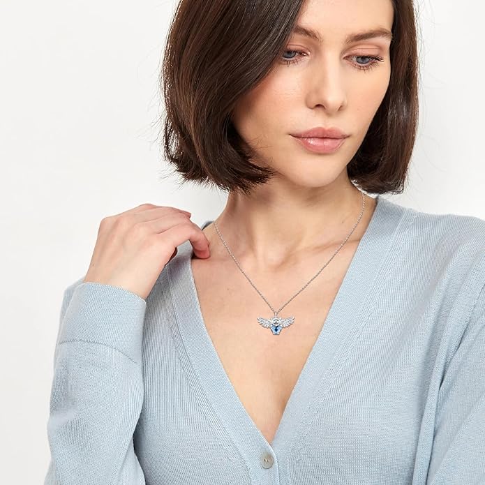 JUSTKIDSTOY Dog/Cat/Hummingbird Urn Necklace for Ashes S925 Sterling Silver Heart Cremation Jewelry Keepsake Memorial for Women