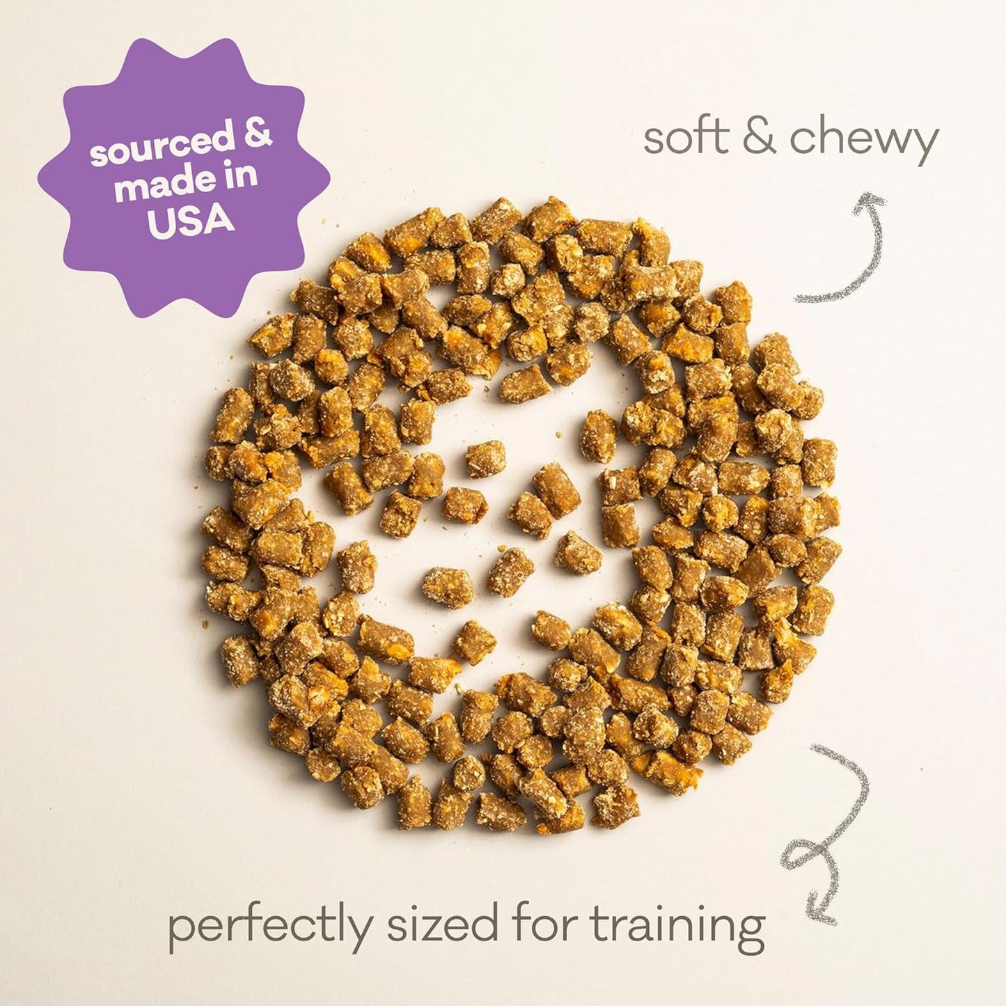 Polkadog Wonder Nuggets – Soft & Chewy Dog Treats with Pork & Apple – Healthy, Limited Ingredient Training Treats for All Dog Breeds and Ages – Natural, Made in USA – 10 oz