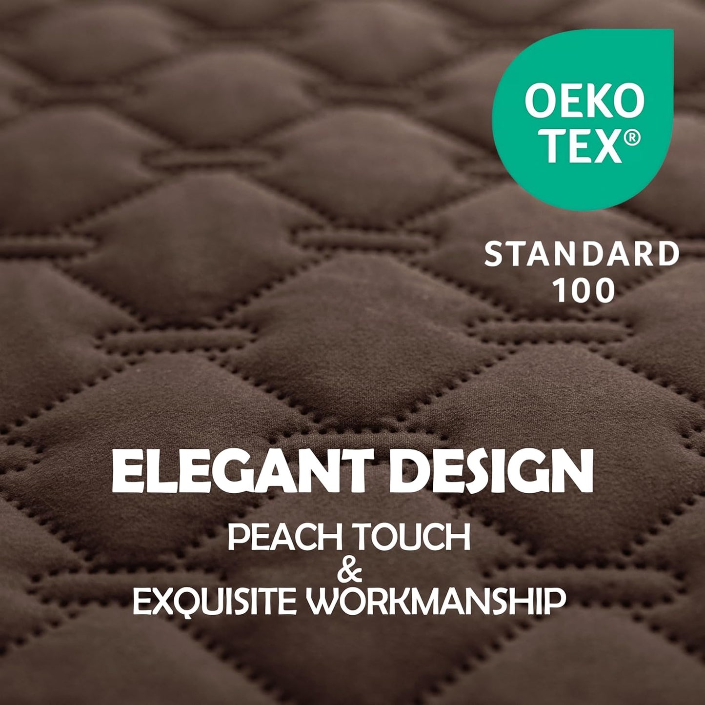 gogobunny 100% Double-Sided Waterproof Dog Bed Cover Pet Blanket Sofa Couch Furniture Protector for Puppy Large Dog Cat, Reversible (52x82 Inch (Pack of 1), Dark Chocolate/Light Chocolate)