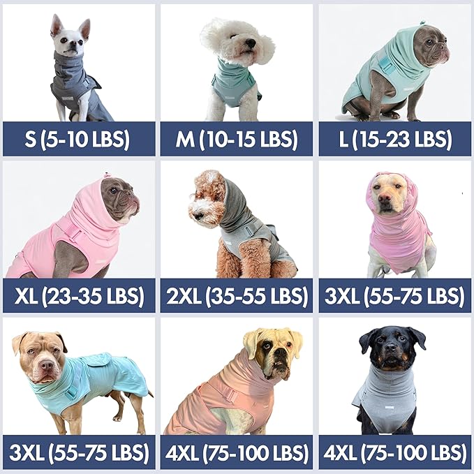 Spark Paws Anxiety Relief Vest for Dogs – Gentle Compression Dog Anxiety Suit, Calming Wrap for Separation Anxiety, Thunder, Fireworks, Suitable for Small Medium and Large Breeds - Purple - Size 4XL