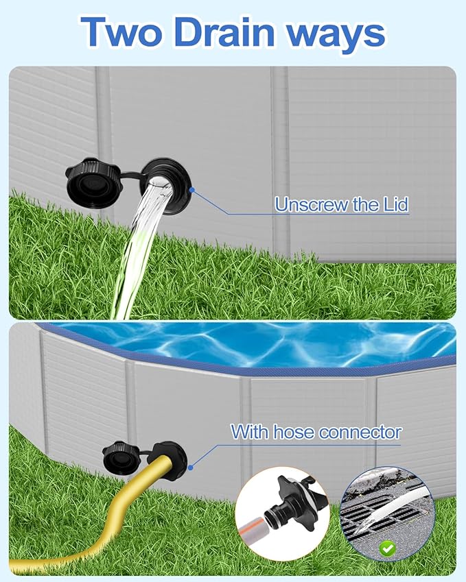 Dog Pool for Large Dogs, Foldable Plastic Pool for Dogs Slip-Resistant (XL - 71'' x 12'')