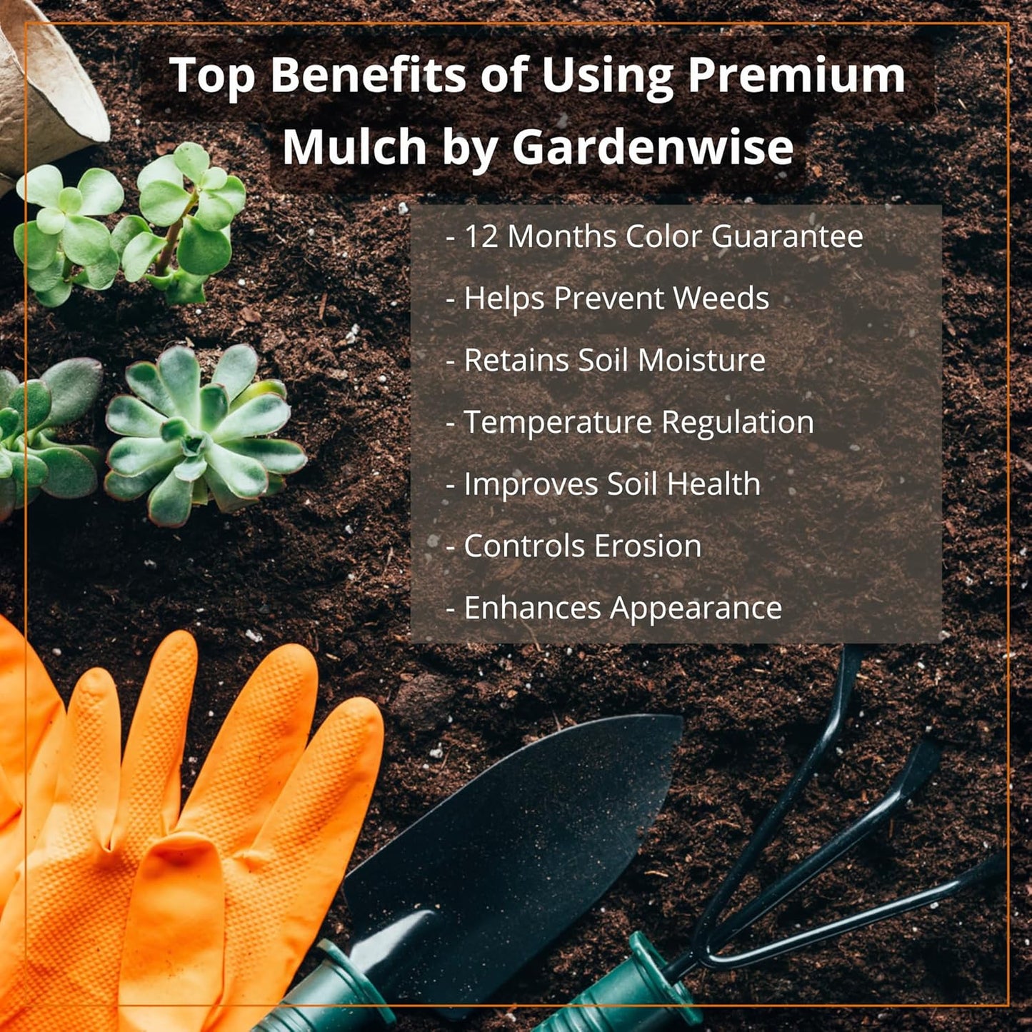 Premium Black Wood Mulch for Landscaping, Gardens, Lawns, Potting Media, and Potted Plants (0.5 CF - 14 L - 15 QTS)