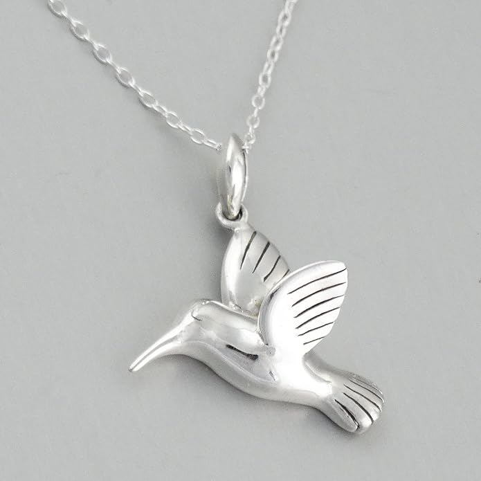 FashionJunkie4Life Sterling Silver Bird Pendant Necklaces for Women