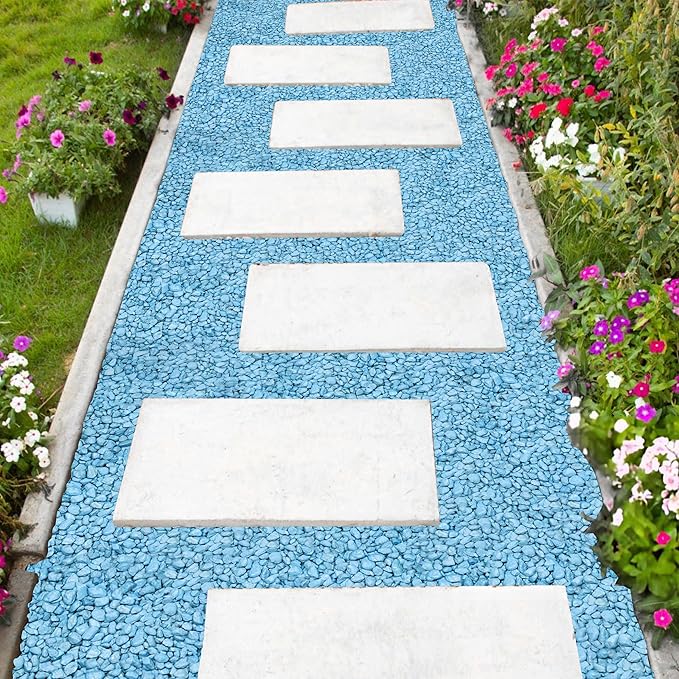 Hygloss Products Craft Rocks, Mini Stones for Art Projects - Bag O' Gravel, Light Blue, 5 lb