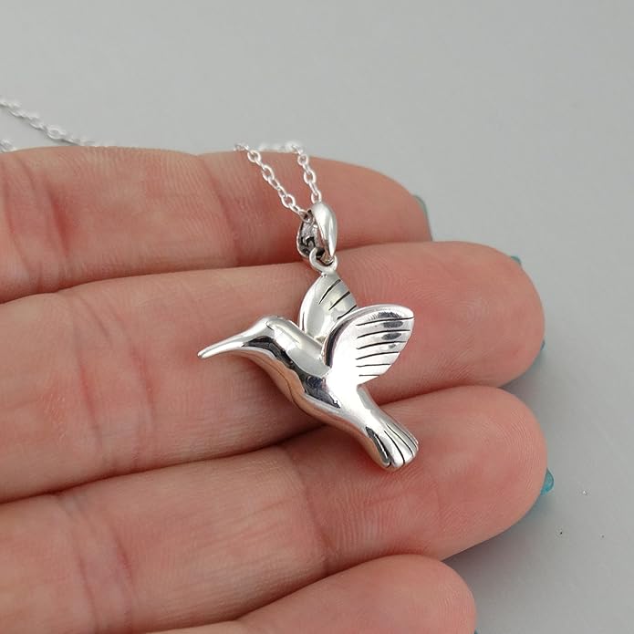 FashionJunkie4Life Sterling Silver Bird Pendant Necklaces for Women