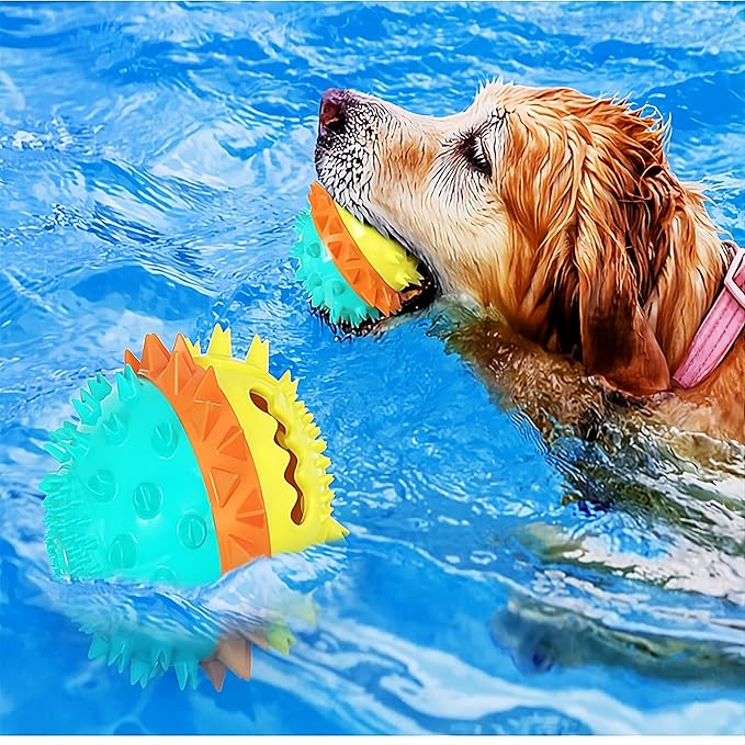 Dog Toy with Suction Cup - Interactive Toys for Large Dogs - Durable Dog Toothbrush & Chew Toy - Puppy Teething Toys - Indestructible Dog Toy - Food Dispensing Dog Tug Toy - Blue