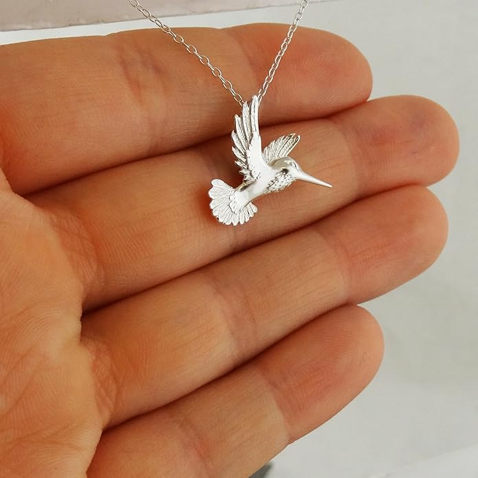 FashionJunkie4Life Sterling Silver Bird Pendant Necklaces for Women